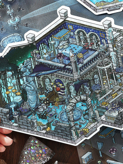 Infeelme's 23rd play of DIY 3D Scene Stickers in open today, Large My Cabin 23.0 scene Pixel Wind Sticker#127