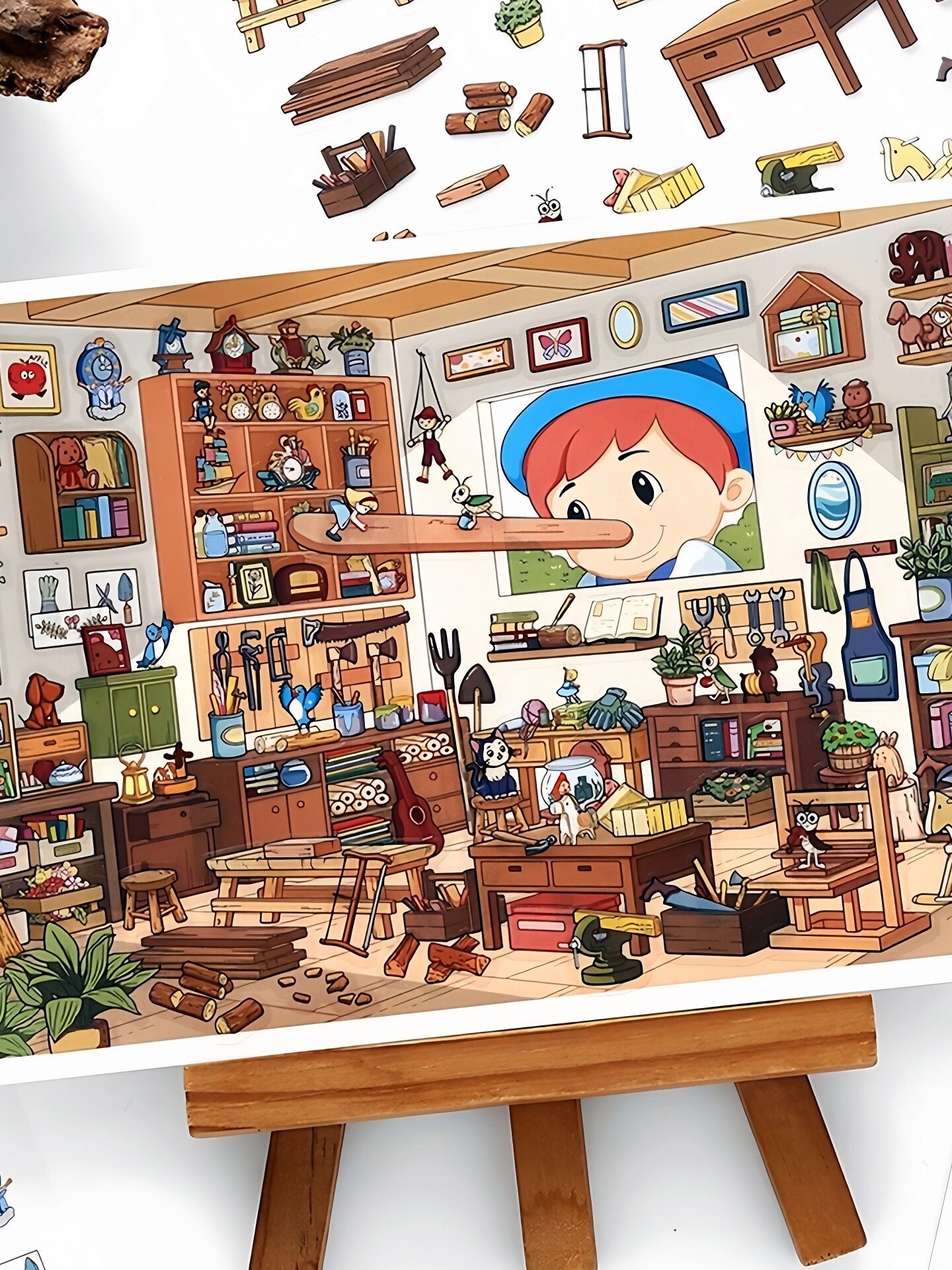 Infeelme's 16th play of DIY 3D Scene Stickers  in open today, My Cabin Landscape Stickers Cute DIY Handmade Miniature Scene Stickers#118