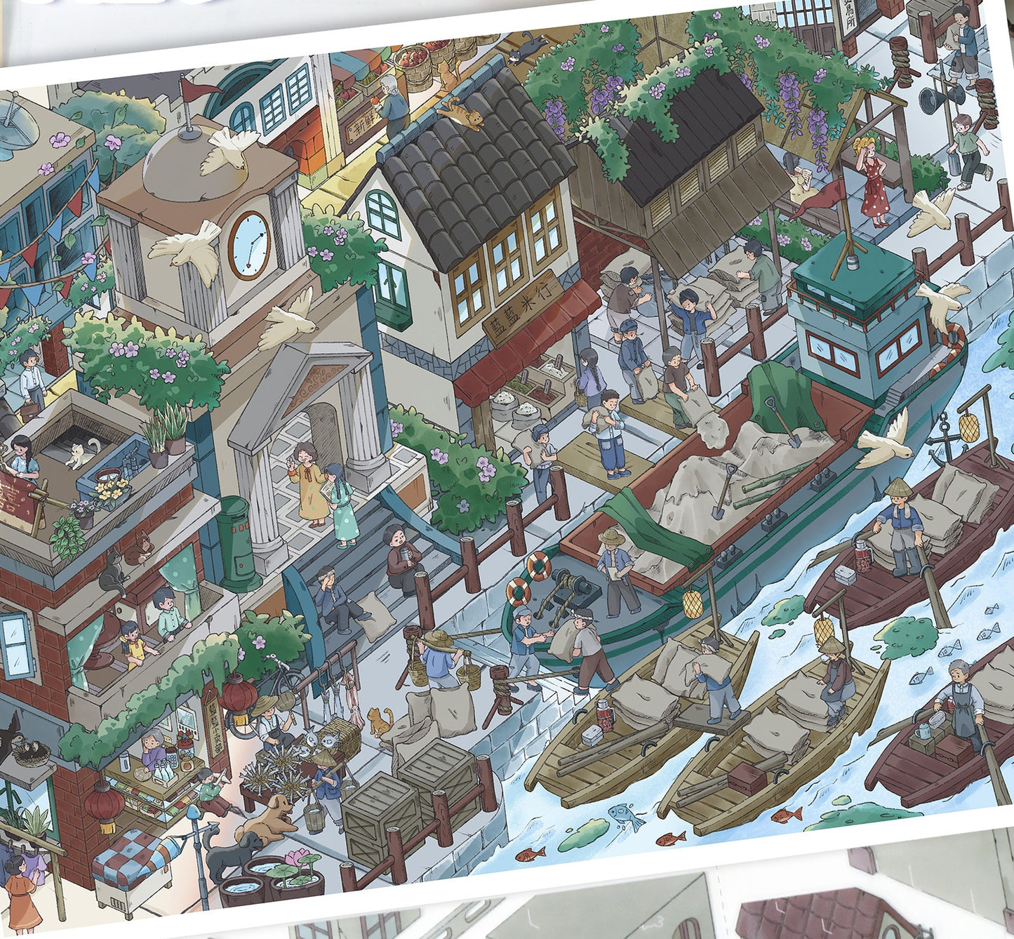 YiLan DIY 3D Scene Stickers 145.0 High Difficulty Miniature Scene #217