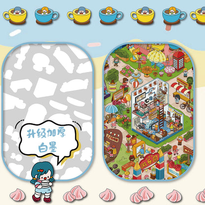 Senyou DIY 3D Scenes Stickers A3 extra large version 5.0 cute miniature scene sticker #282