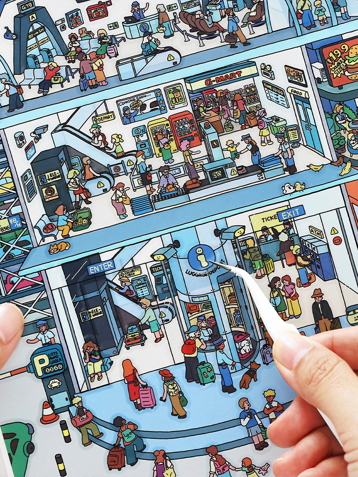 Infeelme's 30th play of DIY 3D Scene Stickers in open today, my cabin scene. Miniature landscaping sticker large.#122