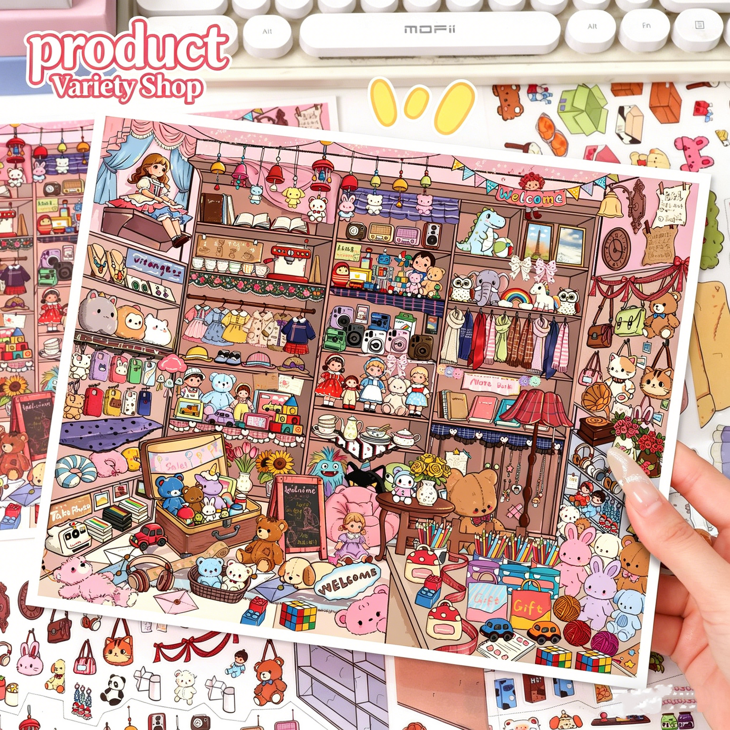 YiLan DIY 3D Scene Stickers 137.0 Stacking Scene Series landscaping sticker miniature scene #255