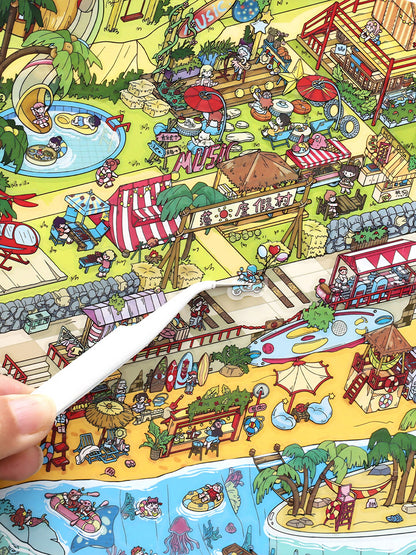 Infeelme's 26th play of DIY 3D Scene Stickers  in open today,My Cabin Scene Miniature Landscape Stickers Large#114