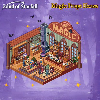 The Land of Falling Stars 1.0 pixel DIY 3D Scene Stickers decompression DIY miniature space#165