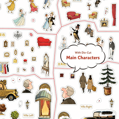 Senyou DIY 3D Scenes Stickers Large version 35.0 decryption series #293