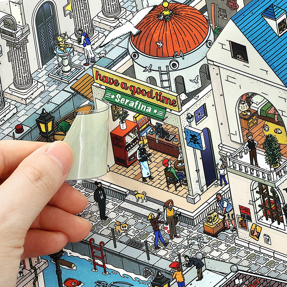infeelme Magic Town | Large Advanced City Scene Adult Stress Relief Collage # 80