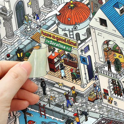 infeelme Magic Town | Large Advanced City Scene Adult Stress Relief Collage # 80