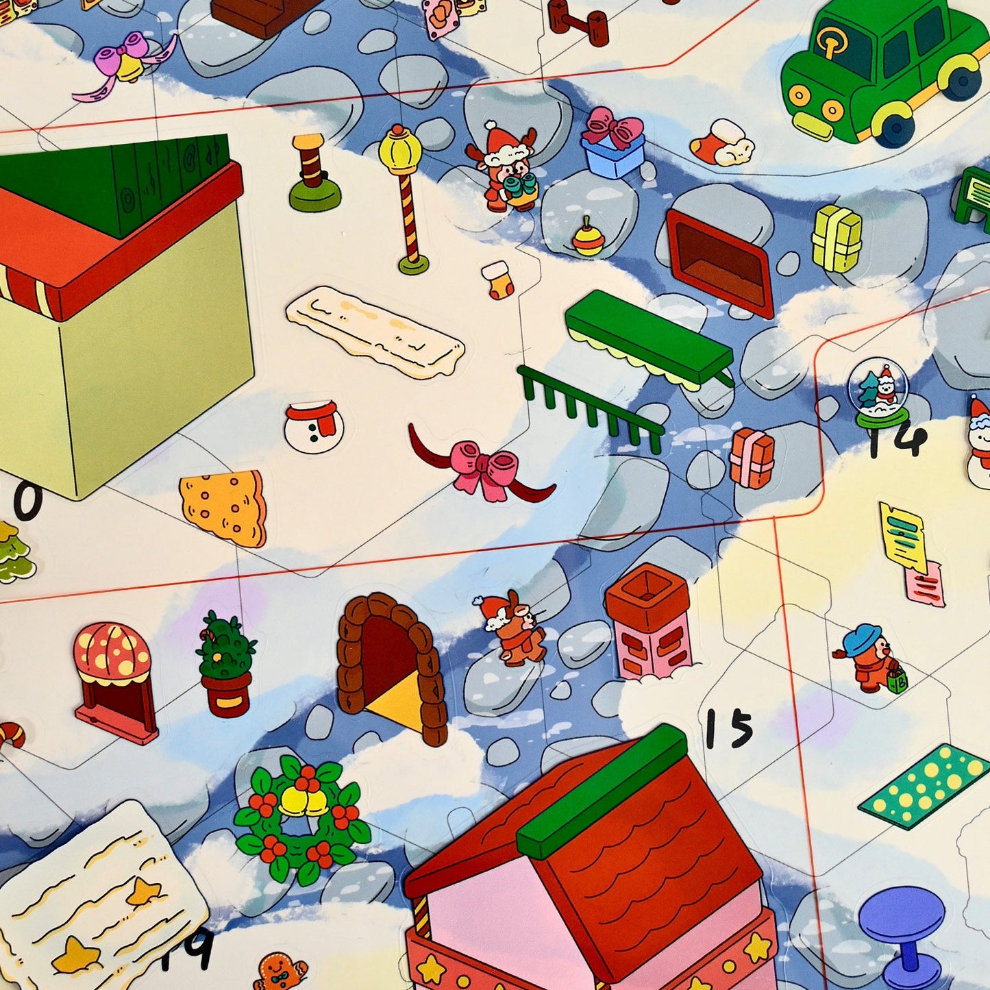 Senyou DIY 3D Scenes Stickers Extra Large Version 2.0 Christmas Series 700+ Element Scene Stickers #305