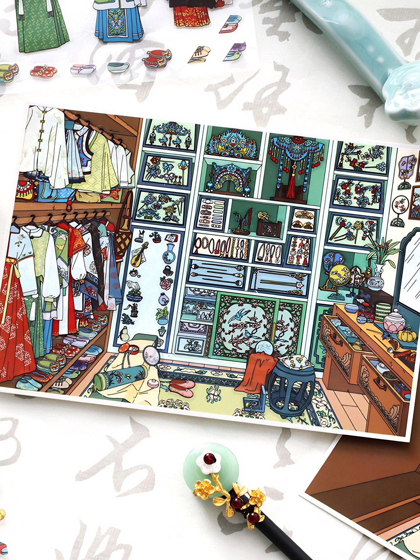 Infeelme's 18th play of DIY 3D Scene Stickers in open today, My Cabin Landscaping Sticker Cute DIY Handmade Miniature Scene Sticker#125