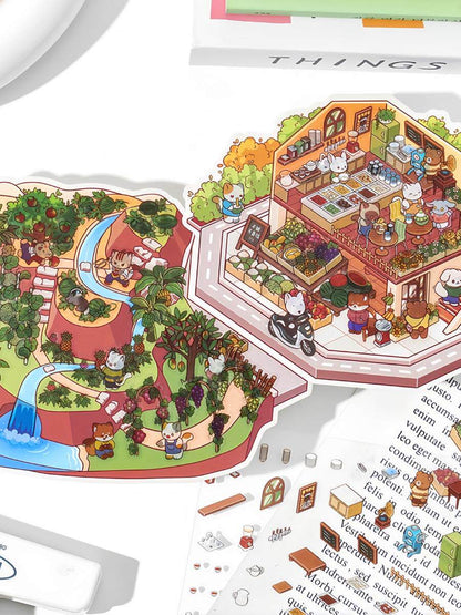 Infeelme's third play of DIY 3D Scene Stickers in open today, Landscaping Sticker 3.0 Miniature Scene Sticker Large#120