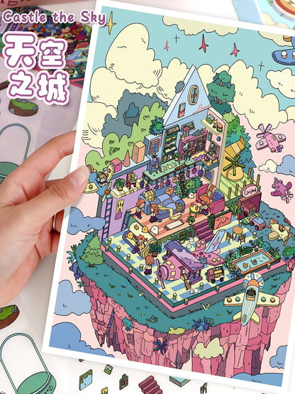 YiLan DIY 3D Scene Stickers 69.0 Large #230