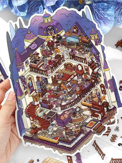 Infeelme's 24th play of DIY 3D Scene Stickers in open today,  Miniature Castle Infi Landscaping Sticker Large#139