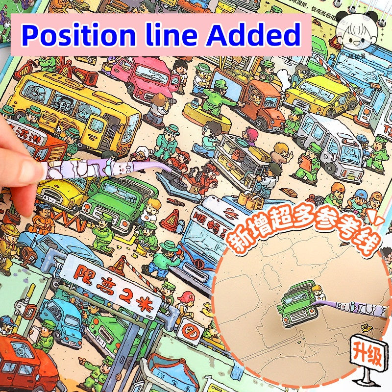 TELADO DIY 3D Scene Stickers collection book, a large book, decompression landscaping sticker hand account scene small sticker miniature hut girl children's educational toy DIY hand account decorative sticker book#92
