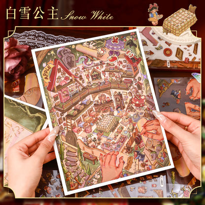 YiLan DIY 3D Scene Stickers 136.0 Fairy Tale Series: Sleeping Beauty & Snow White #317
