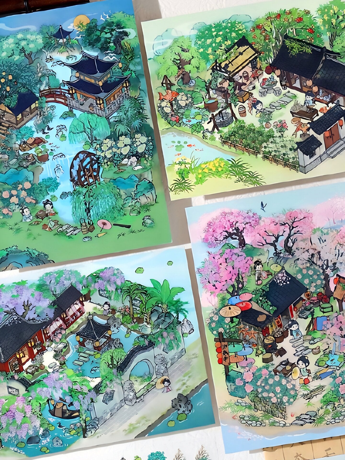 Infeelme's Third play of DIY 3D Scene Stickers  in open today, Large Miniature Scene Island Life Galaxy Home#116