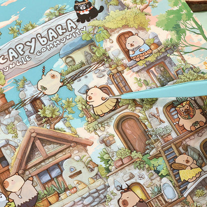 Capybara Jungle Community DIY 3D Scene Stickers #262