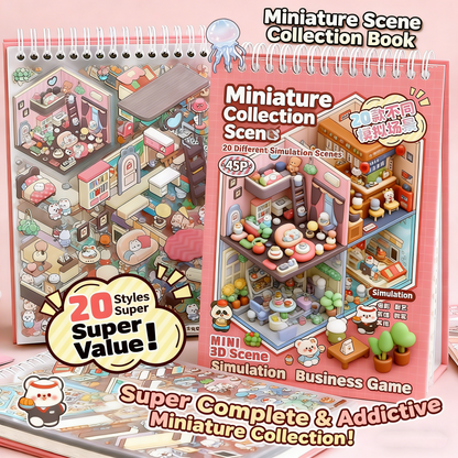 TELADO DIY 3D Scene Stickers Collection This Set Landscaping Stickers Hand Account Stickers Scene Stickers 3D Miniature Cabin Girls Children Educational Toys DIY Hand Account Stickers Decoration Creative Stickers#83