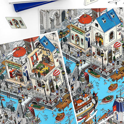 infeelme Magic Town | Large Advanced City Scene Adult Stress Relief Collage # 80