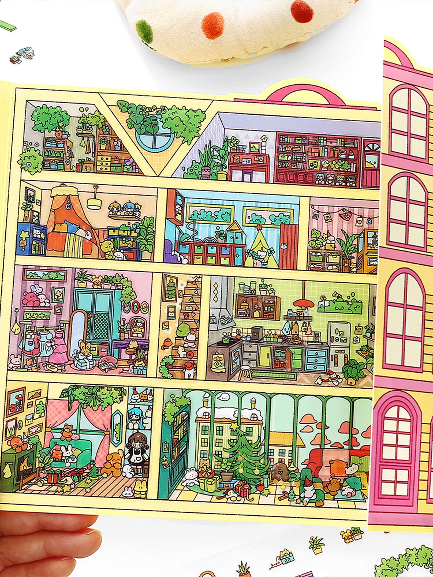 Infeelme's 20th play of DIY 3D Scene Stickers in open today, landscaping sticker grid oversized version of high-difficulty scene stickers#143