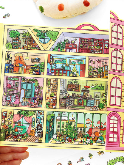 Infeelme's 20th play of DIY 3D Scene Stickers in open today, landscaping sticker grid oversized version of high-difficulty scene stickers#143