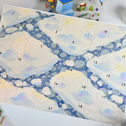 Senyou DIY 3D Scenes Stickers Extra Large Version 2.0 Christmas Series 700+ Element Scene Stickers #305