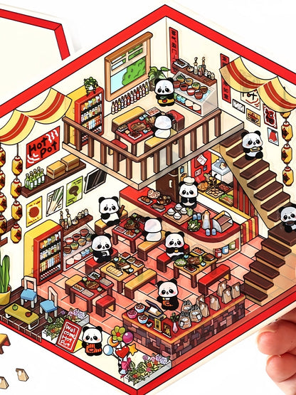Infeelme's fourth play of DIY 3D Scene Stickers  in open today,4.0 Miniature Scene Stickers, Large Size#112