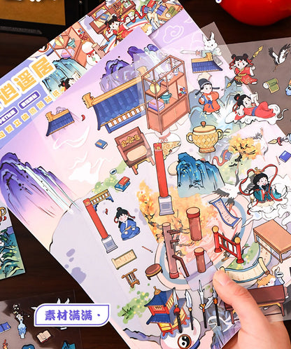 YiLan DIY 3D Scene Stickers 31.0 Large 3D Cabin Extra Large #218