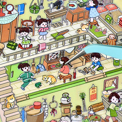 Senyou DIY 3D Scenes Stickers 4.0 My Cabin Sticker Miniature Scene #278
