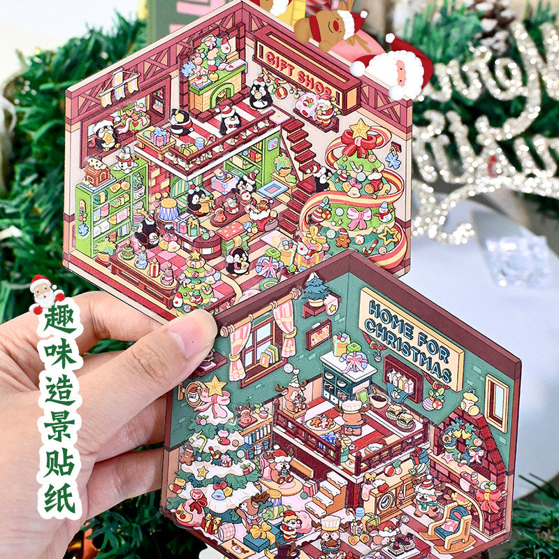 Senyou DIY 3D Scenes Stickers 3.0 Christmas series miniature scenes #297