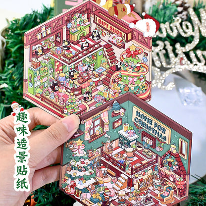 Senyou DIY 3D Scenes Stickers 3.0 Christmas series miniature scenes #297