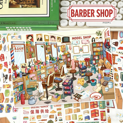 YiLan Sticker  146.0 DIY 3D Scene Stickers Miniature Scene Supermarket Cabin #224