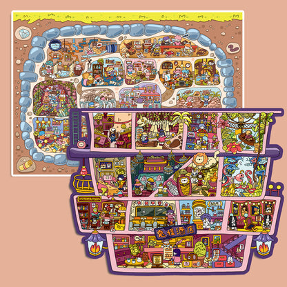 Senyou DIY 3D Scenes Stickers Large version 29.0 Royal Apartment B #285
