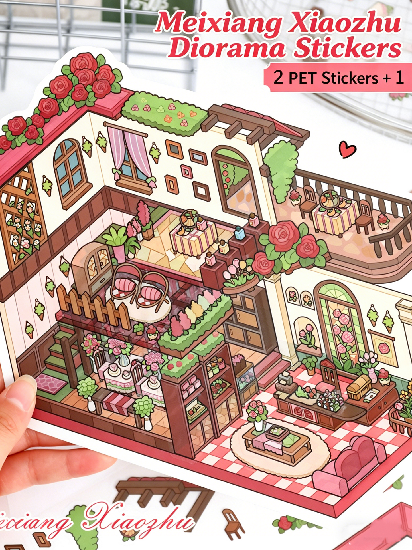 YiLan DIY 3D Scene Stickers 52.0 Large Miniature Scene #247