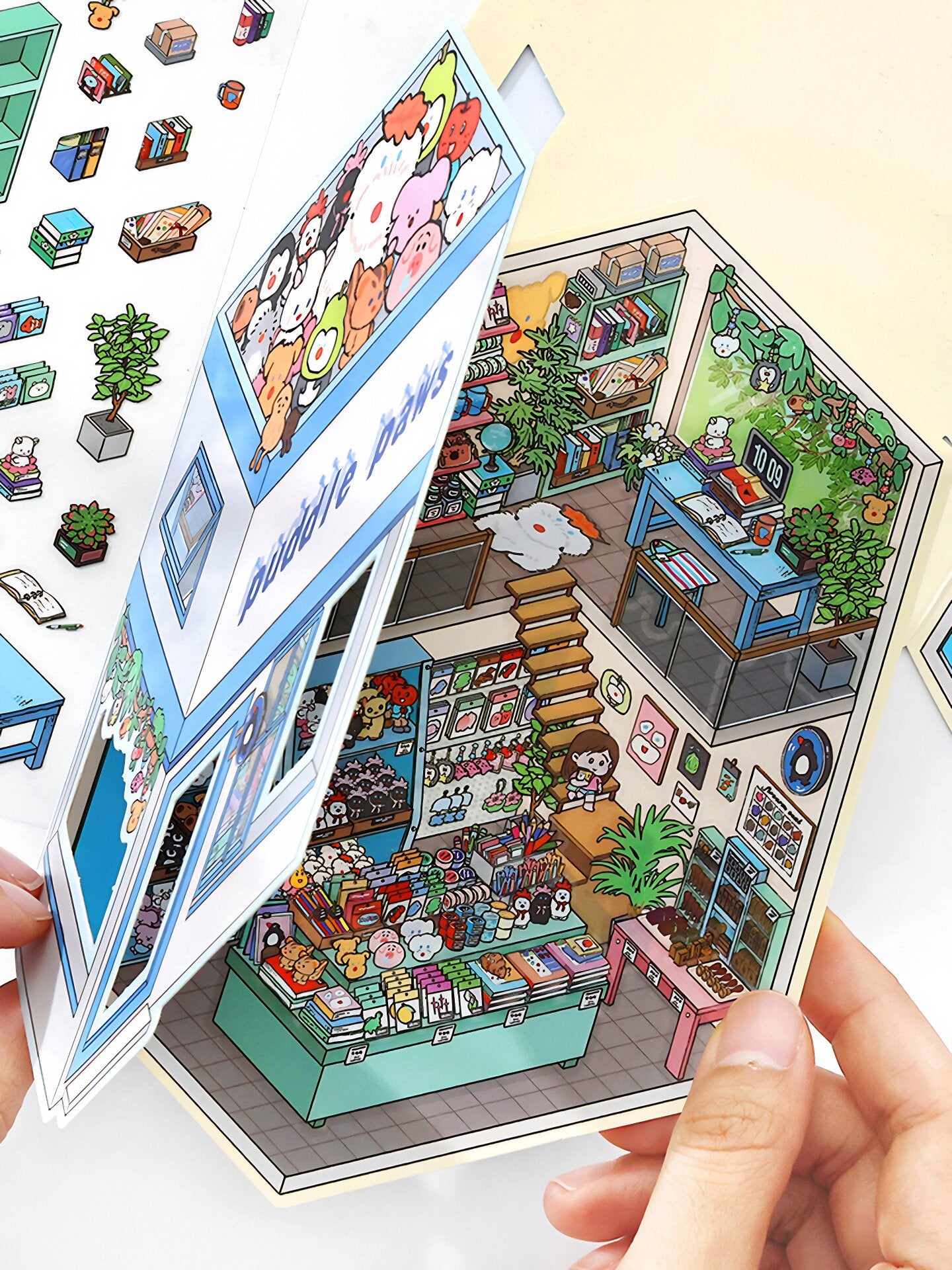 Infeelme's 18th play of DIY 3D Scene Stickers in open today,  landscaping sticker is cute DIY miniature scene sticker#136