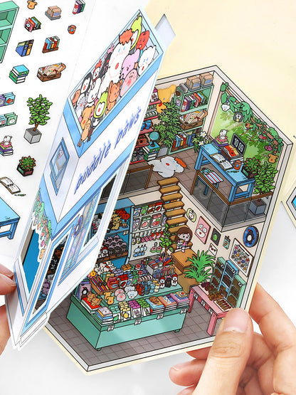Infeelme's 18th play of DIY 3D Scene Stickers in open today,  landscaping sticker is cute DIY miniature scene sticker#136