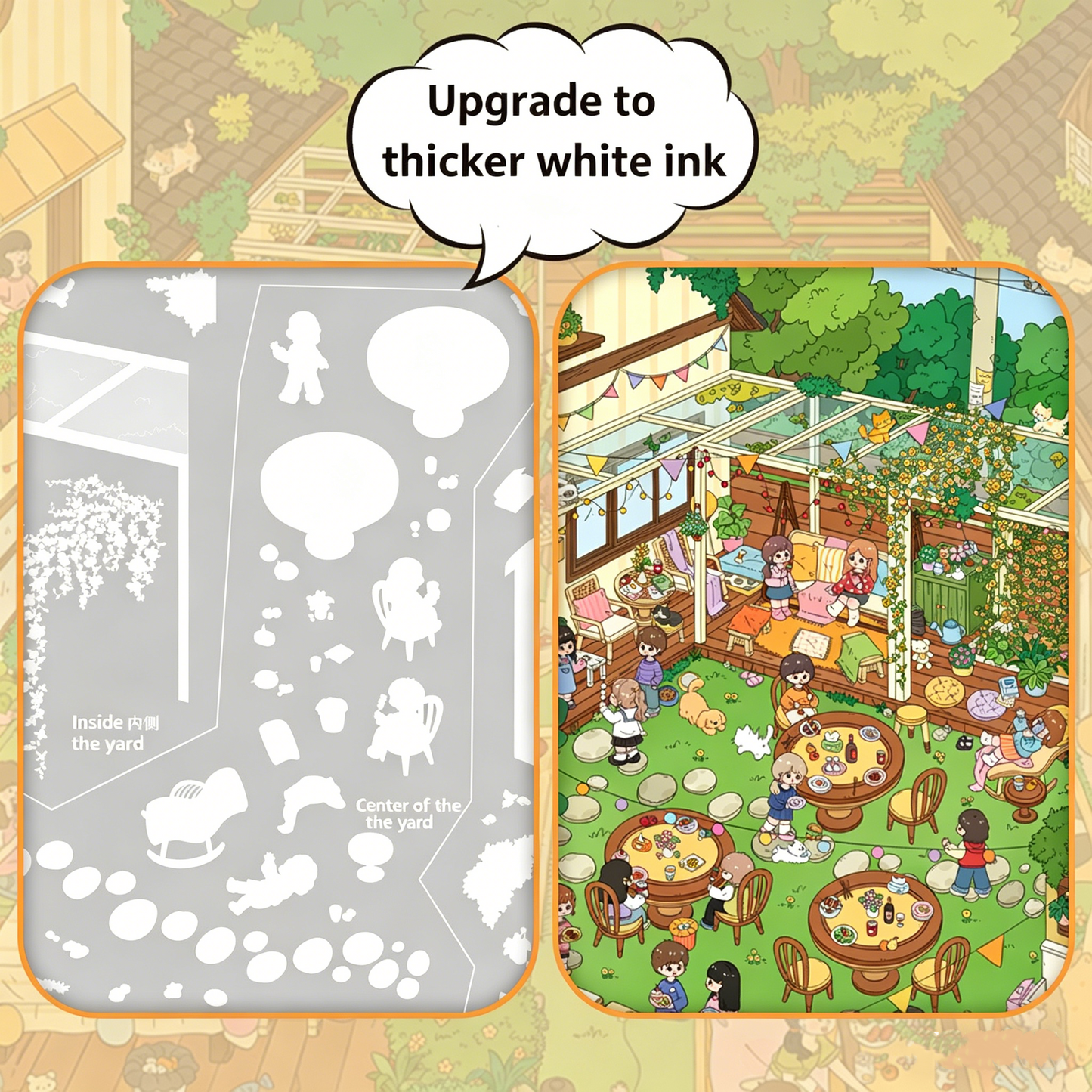 Senyou DIY 3D Scenes Stickers Large version 37.0 garden party series #266