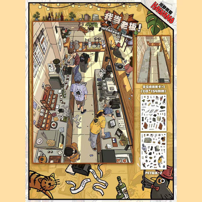 Kawano DIY 3D Scene Stickers 1.0 Special Oil Landscape Sticker  #215