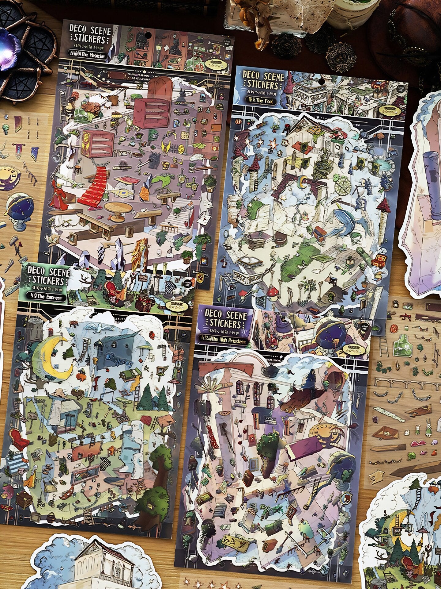 Infeelme's 14th play of DIY 3D Scene Stickers in open today, My Cabin Landscaping Sticker Large Miniature Scene Sticker 14.0 High Difficulty#150