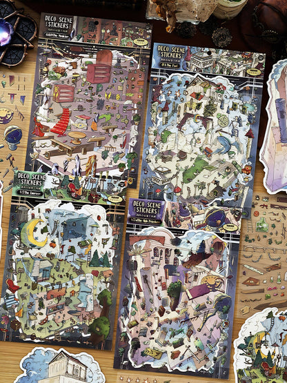 Infeelme's 14th play of DIY 3D Scene Stickers in open today, My Cabin Landscaping Sticker Large Miniature Scene Sticker 14.0 High Difficulty#150