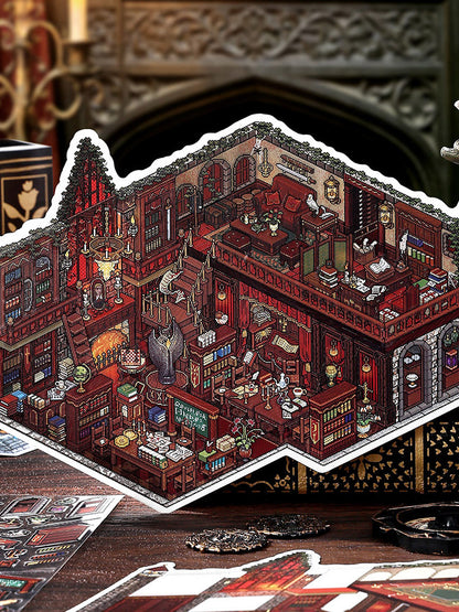 Infeelme's 23rd play of DIY 3D Scene Stickers in open today, Large My Cabin 23.0 scene Pixel Wind Sticker#127