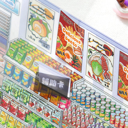Store Operation Scene Stickers | Advanced Large Shelf DIY Toy Stickers # 76