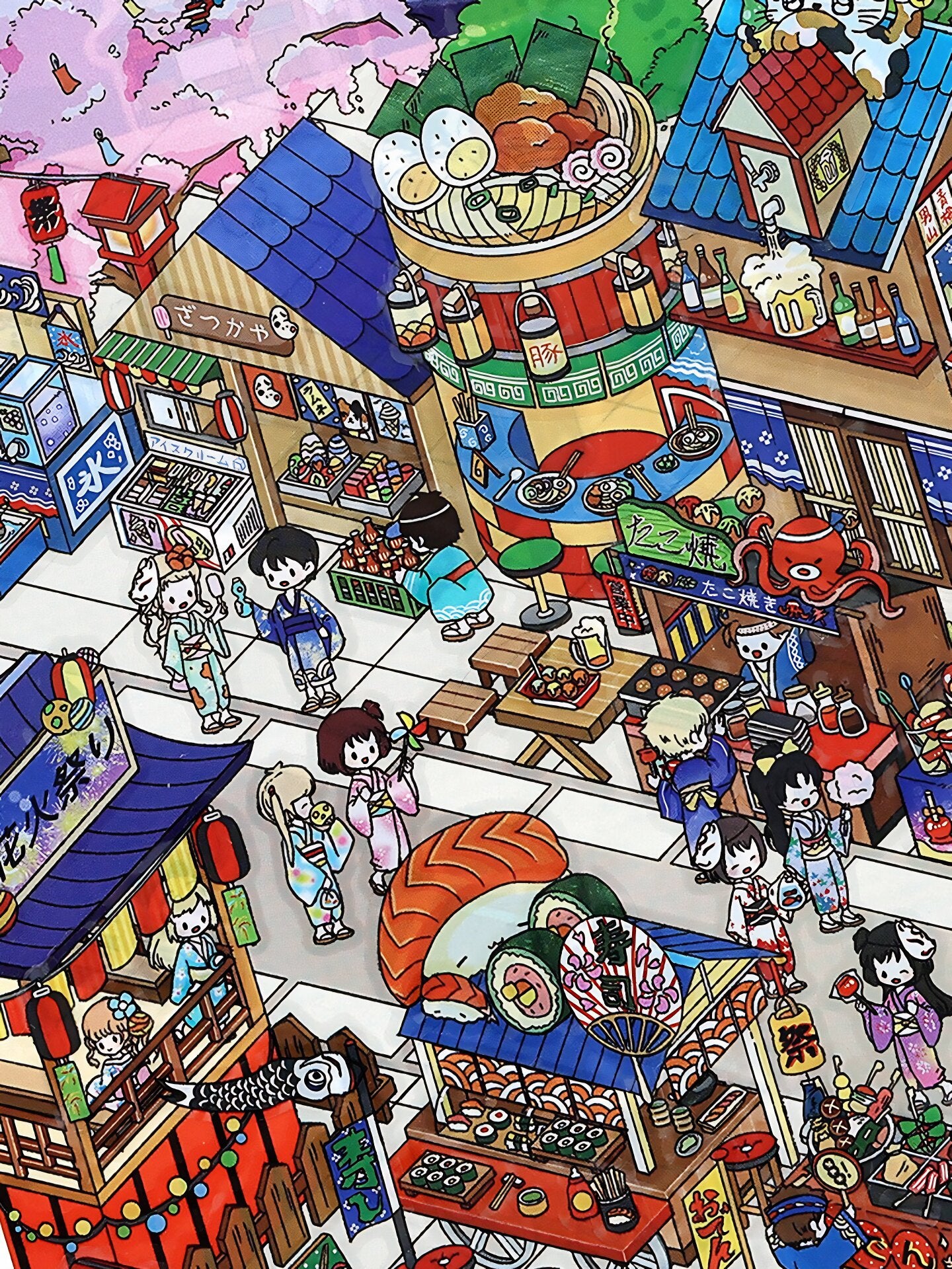 Infeelme's 23rd play of DIY 3D Scene Stickers in open today, Ancient Miniature Scene Sticker Large#128