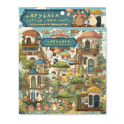 Capybara Jungle Community DIY 3D Scene Stickers #262