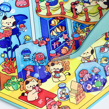 Senyou DIY 3D Scene Stickers 12.0 Art Museum Series Miniature Scene #264