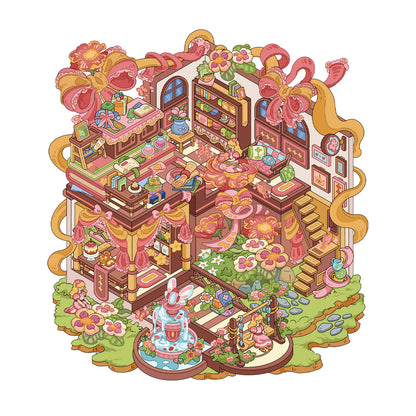 Senyou DIY 3D Scenes Stickers Large version 18.0 fairy tale series landscaping sticker #286