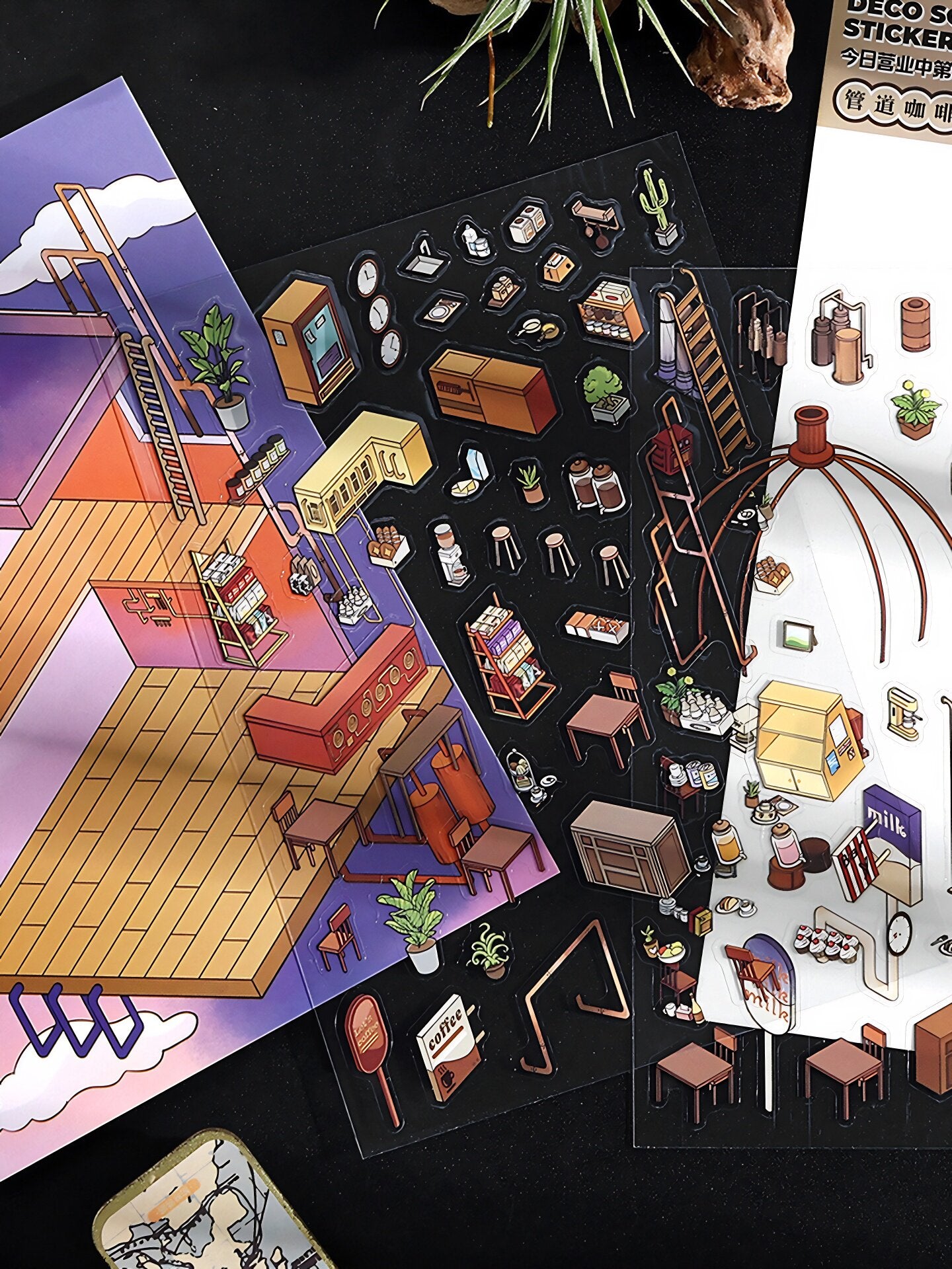 Infeelme's 16th play of DIY 3D Scene Stickers  in open today, cute DIY handmade miniature scenes#115