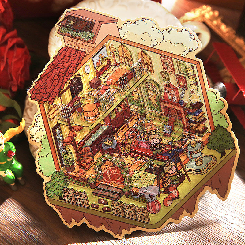 Star Dream Prince Fairy Tale | Student 3D Scene Journal Stickers # 53