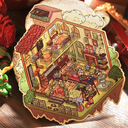 Star Dream Prince Fairy Tale | Student 3D Scene Journal Stickers # 53