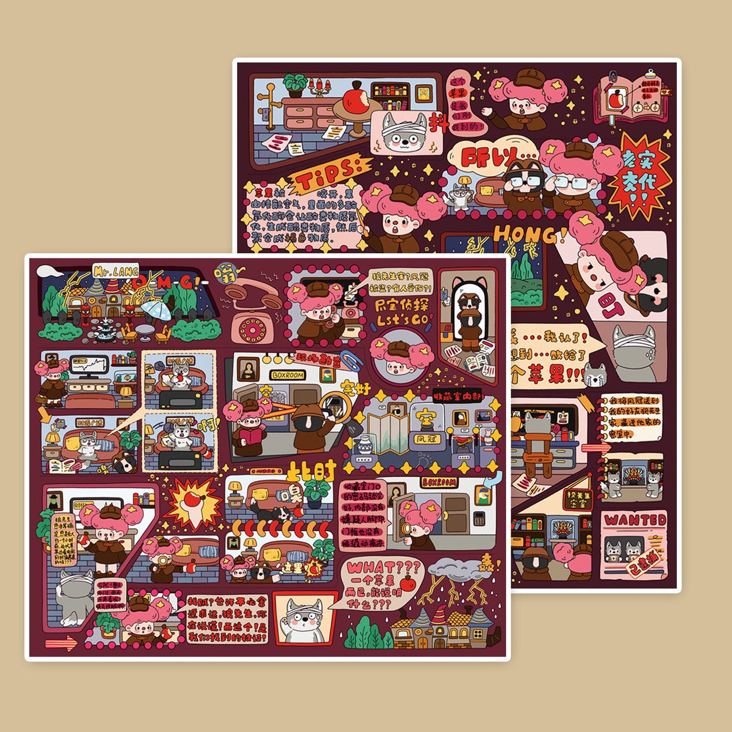 Senyou DIY 3D Scenes Stickers 26.0 detective  Series #276