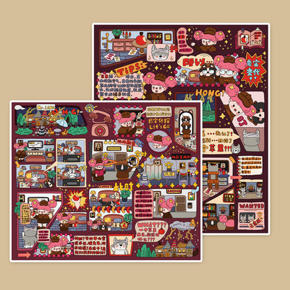 Senyou DIY 3D Scenes Stickers 26.0 detective  Series #276